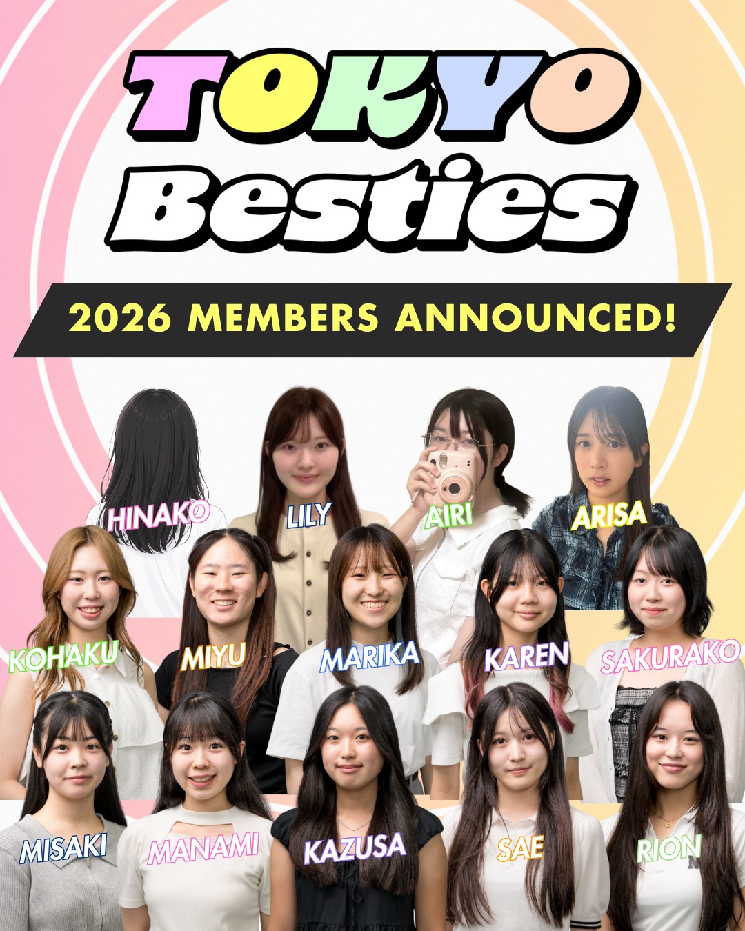 About the “TOKYO Besties” Team Members